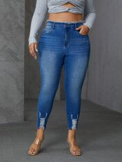 Акція на Джинси Skinny жіночі SHEIN GD-00192755 1XL Сині від Rozetka