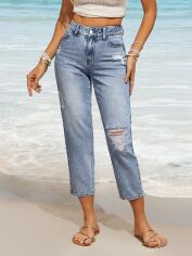 Акція на Джинси Mom's жіночі SHEIN GD-00210414 30 Сині від Rozetka