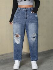 Акція на Джинси жіночі SHEIN GD-00220207 0XL Сині від Rozetka