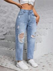 Акція на Джинси жіночі SHEIN GD-00221332 XS-Petite Сині від Rozetka