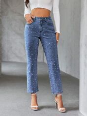 Акція на Джинси Кльош жіночі SHEIN GD-00192785 27 Сині від Rozetka