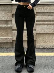 Акція на Джинси жіночі SHEIN GD-00211156 XL Чорні від Rozetka