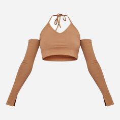 Акція на Топ жіночий Pretty Little Thing GD-00187785 14 Коричневий від Rozetka