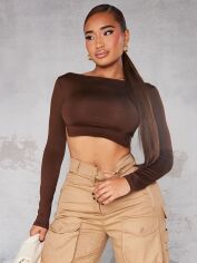 Акція на Топ жіночий Pretty Little Thing GD-00187767 14 Коричневий від Rozetka