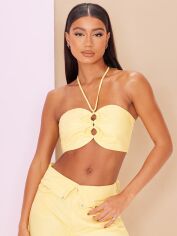 Акція на Топ жіночий Pretty Little Thing GD-00187663 14 Жовтий від Rozetka