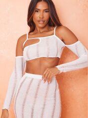 Акція на Топ жіночий Pretty Little Thing GD-00187381 12 Білий від Rozetka