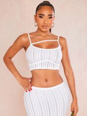 Акція на Топ жіночий Pretty Little Thing GD-00188677 10 Білий від Rozetka