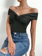Акція на Топ жіночий SHEIN GD-00218083 L Чорний від Rozetka