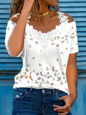Акція на Топ жіночий SHEIN GD-00218226 L Білий від Rozetka