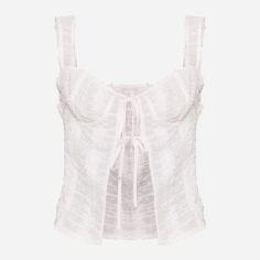Акція на Топ жіночий Pretty Little Thing GD-00187887 8 Білий від Rozetka