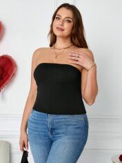 Акція на Топ жіночий SHEIN GD-00226573 1XL Чорний від Rozetka