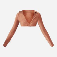 Акція на Топ жіночий Pretty Little Thing GD-00187991 4 Світло-коричневий від Rozetka