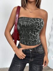Акція на Топ жіночий SHEIN GD-00228366 L Сірий від Rozetka