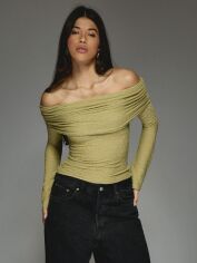 Акція на Топ жіночий SHEIN GD-00216954 XL Оливковий від Rozetka