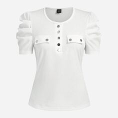 Акція на Топ жіночий SHEIN GD-00227232 XL Білий від Rozetka
