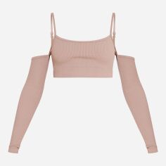 Акція на Топ жіночий Pretty Little Thing GD-00188834 XL Бежевий від Rozetka