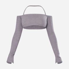Акція на Топ жіночий Pretty Little Thing GD-00188481 12 Сірий від Rozetka