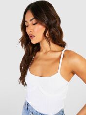 Акція на Топ жіночий Boohoo GD-00188350 6 Білий від Rozetka