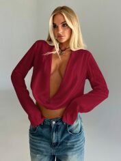 Акція на Топ жіночий SHEIN GD-00209295 S Червоний від Rozetka