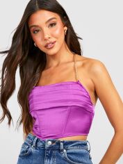 Акція на Топ жіночий Boohoo GD-00188143 14 Пурпурний від Rozetka