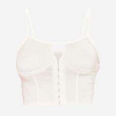 Акція на Топ жіночий Pretty Little Thing GD-00187708 6 Молочний від Rozetka