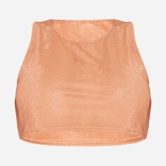 Акція на Топ жіночий Pretty Little Thing GD-00187462 8 Світло-коричневий від Rozetka