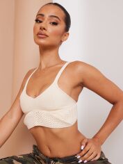 Акція на Топ жіночий Pretty Little Thing GD-00187445 8 Молочний від Rozetka