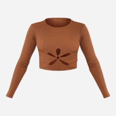 Акція на Топ жіночий Pretty Little Thing GD-00187541 6 Коричневий від Rozetka