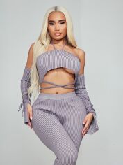 Акція на Топ жіночий Pretty Little Thing GD-00188386 18 Сірий від Rozetka