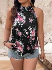 Акція на Топ жіночий SHEIN GD-00216889 1XL Чорний від Rozetka