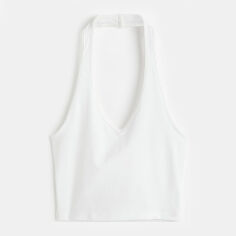 Акція на Топ жіночий H&M XAZ363281GLCP S Молочний від Rozetka