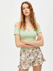 Акція на Топ жіночий Pull & Bear XAZ373876TBAJ L Салатовий від Rozetka