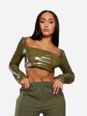 Акція на Топ жіночий Pretty Little Thing GD-00187762 12 Хакі від Rozetka