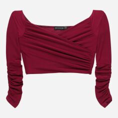 Акція на Топ жіночий Pretty Little Thing GD-00186982 6 Бордовий від Rozetka