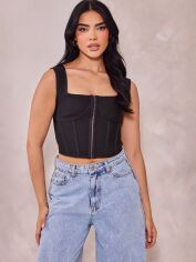 Акція на Топ жіночий Pretty Little Thing GD-00188665 4 Чорний від Rozetka
