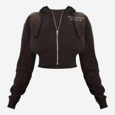 Акція на Худі жіноче Pretty Little Thing GD-00188779 M Чорне від Rozetka