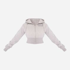 Акція на Худі жіноче Pretty Little Thing GD-00188780 S Сіре від Rozetka
