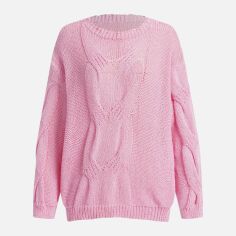 Акція на Джемпер жіночий SHEIN GD-00203109 0XL Рожевий від Rozetka