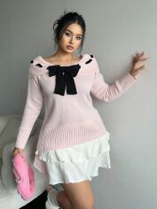 Акція на Джемпер жіночий SHEIN GD-00194165 0XL Рожевий від Rozetka