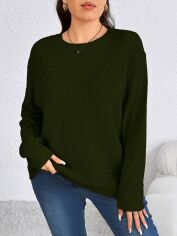 Акція на Джемпер жіночий SHEIN GD-00194837 3XL Зелений від Rozetka