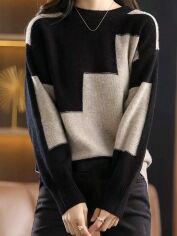 Акція на Джемпер жіночий SHEIN GD-00203655 XL Чорний від Rozetka