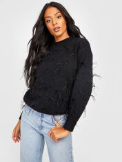 Акція на Джемпер жіночий Boohoo GD-00188039 S Чорний від Rozetka