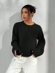 Акція на Джемпер жіночий SHEIN GD-00213593 L Чорний від Rozetka