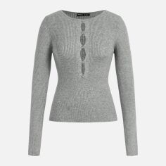 Акція на Джемпер жіночий SHEIN GD-00212108 L Темно-сірий від Rozetka