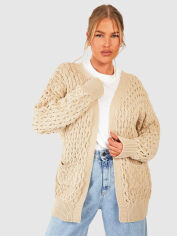 Акція на Кардиган жіночий Boohoo GD-00188458 16 Бежевий від Rozetka