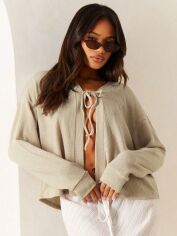 Акція на Кардиган жіночий SHEIN GD-00214453 S Кремовий від Rozetka