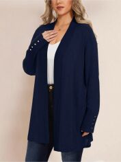 Акція на Кардиган жіночий SHEIN GD-00209627 3XL Темно-синій від Rozetka