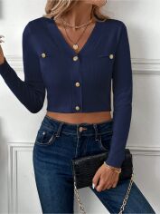 Акція на Кардиган жіночий SHEIN GD-00213608 L Синій від Rozetka