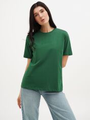 Акція на Футболка бавовняна жіноча EQUILIBRI W213 074 000-56 L Green від Rozetka