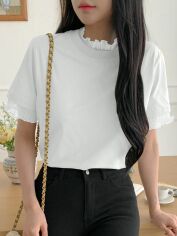 Акція на Футболка жіноча SHEIN GD-00201362 M Біла від Rozetka